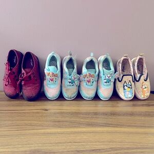 Lot of 4 girls size little girl size 12 shoes